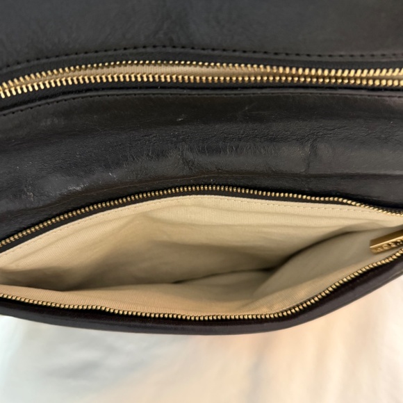 Tory Burch Bombe Riva Clutch--Black - Picture 7 of 11